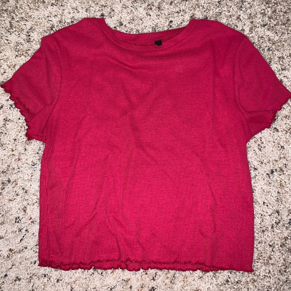 Pink Cropped Top